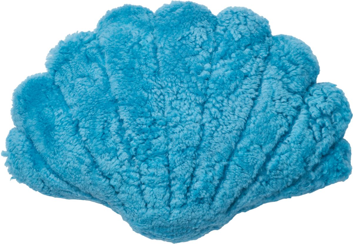 Shell pude | Korthåret | New Zealand Koral Lyseblå