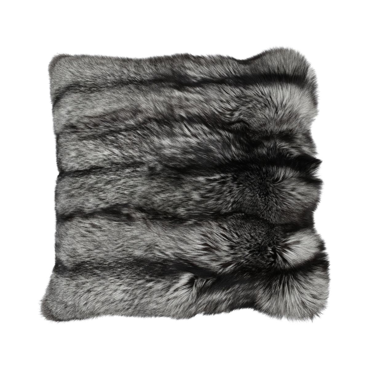 Premium rævepude | Kashmirbagside | Norge | Silver Fox | 80x80 cm
