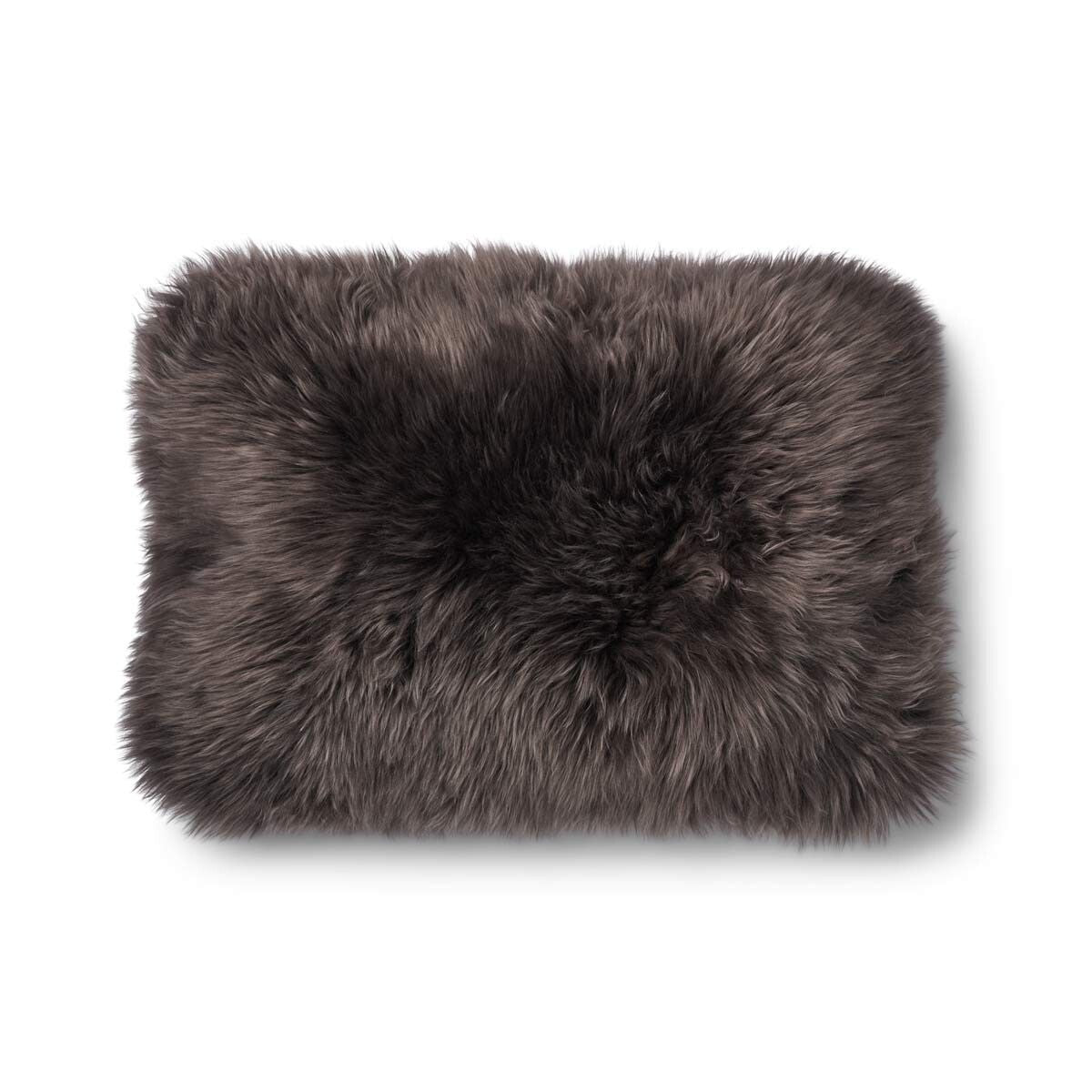 Classic Collection | Uldpude | Langhåret | 52x52 cm | 34x52 cm Brun/Valnød