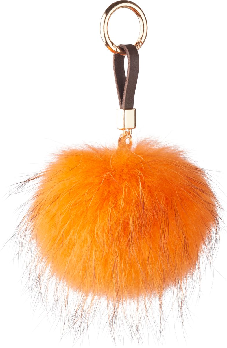 Pom Pom nøglering Orange