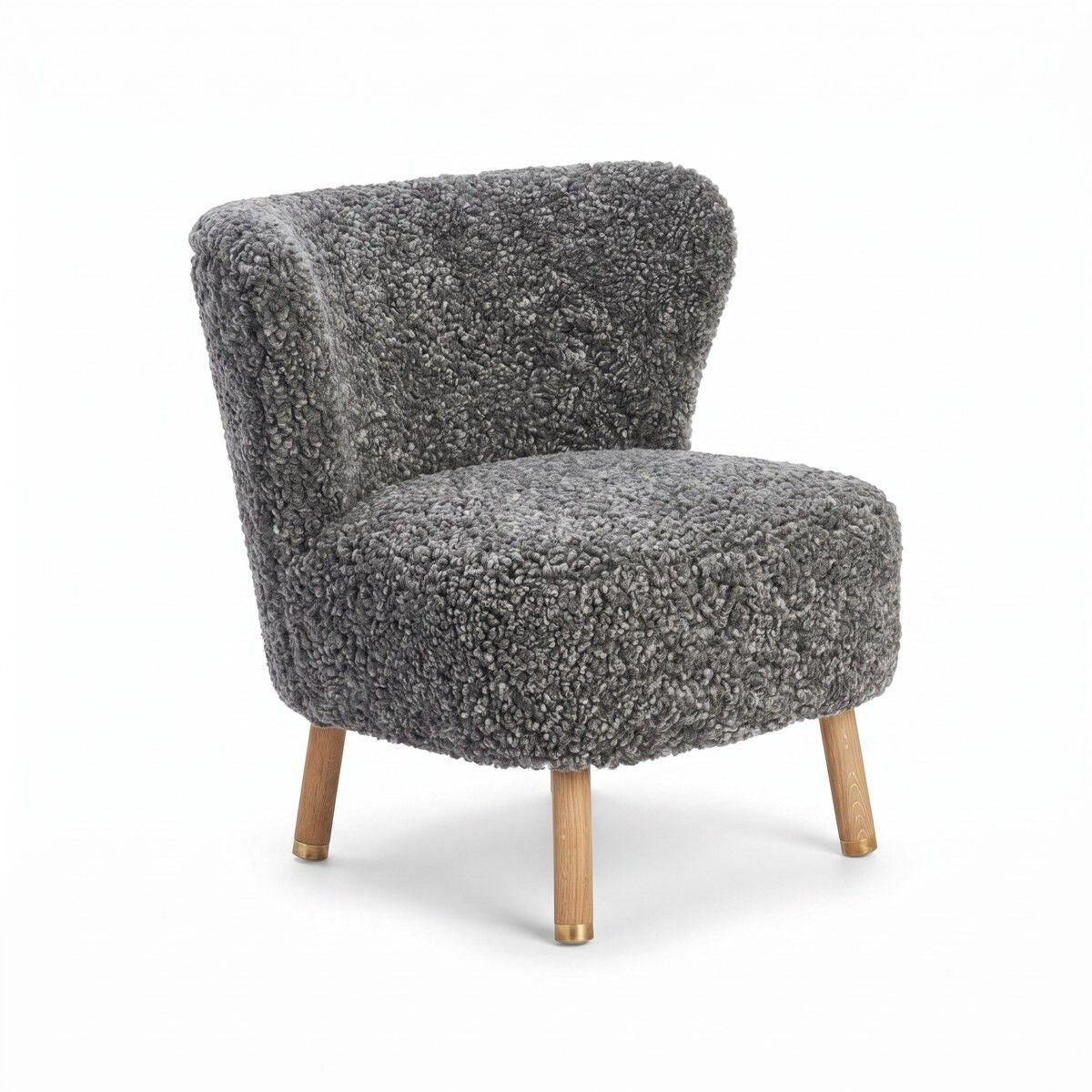 Emil Lounge Chair | Korthåret Grafitgrå