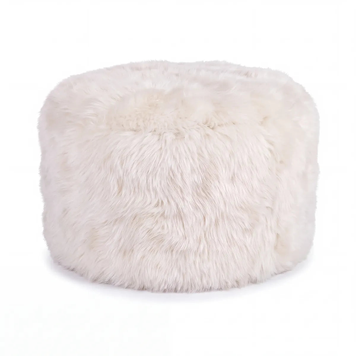 Skandi Footrest | Langhåret Lammeskind | New Zealand Hvid