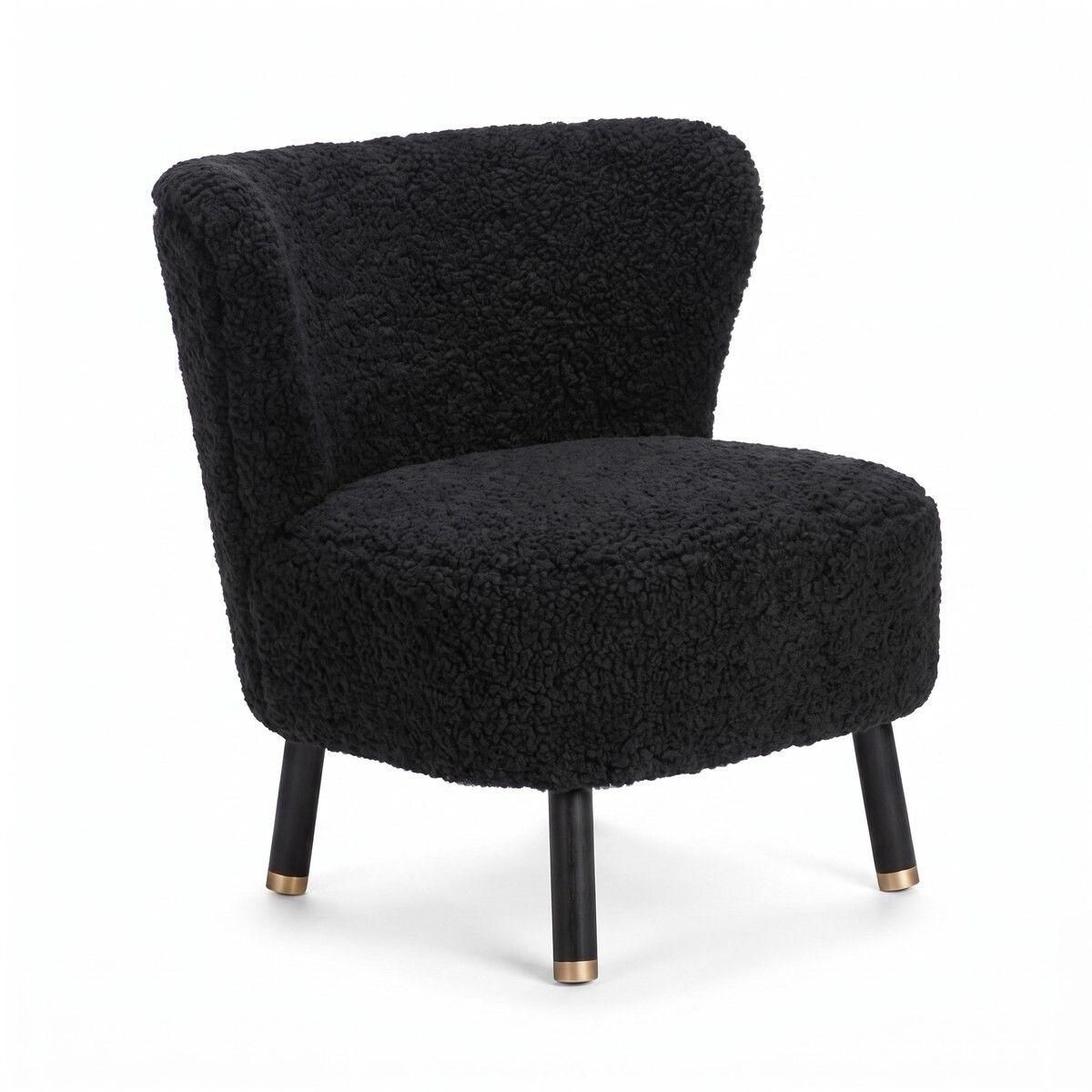 Emil Lounge Chair | Korthåret Sort