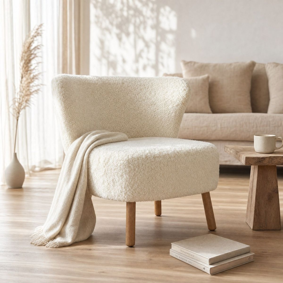 Emil Lounge Chair | Korthåret Antracitgrå