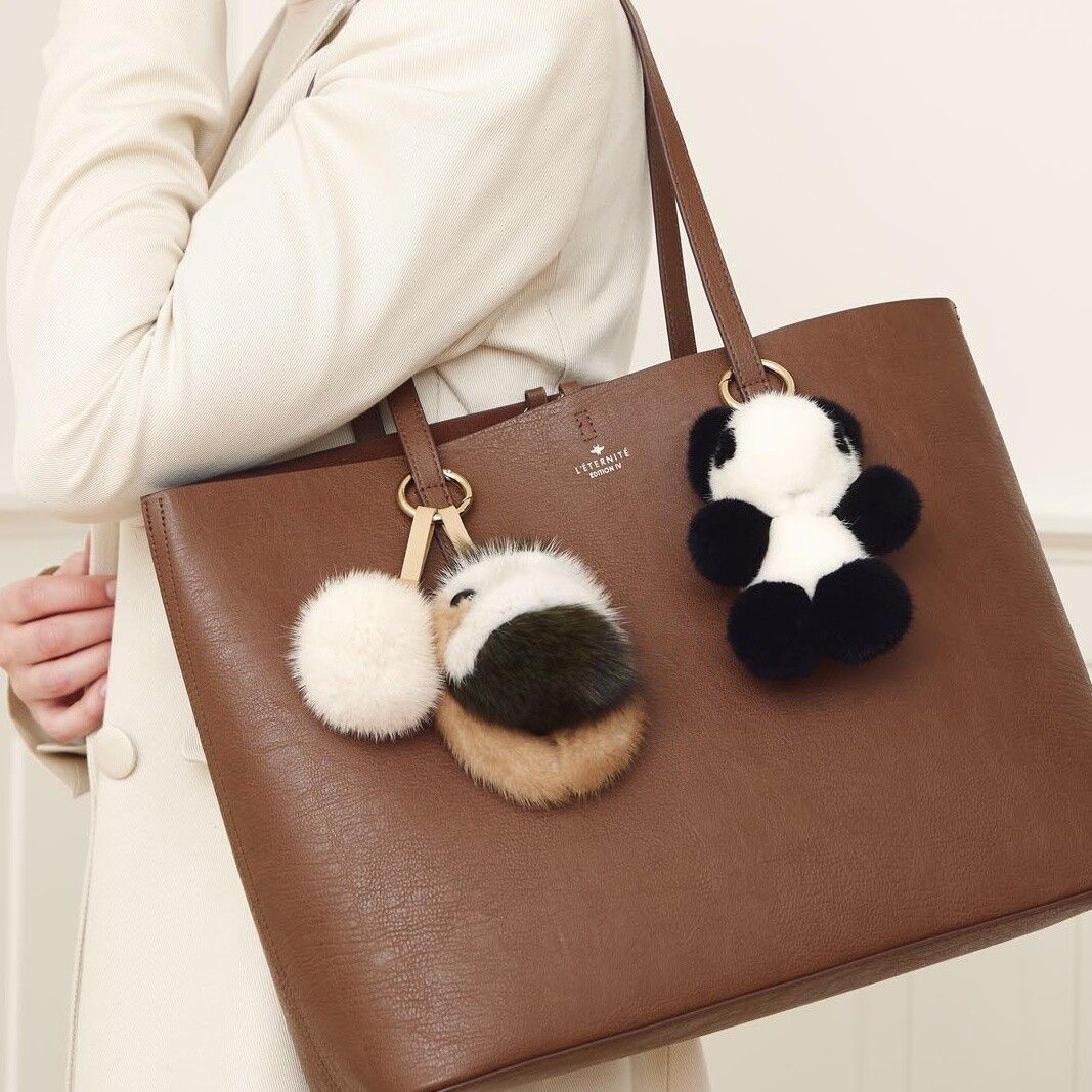 Lille Cronci nøglering Mørkebrun/Palomino