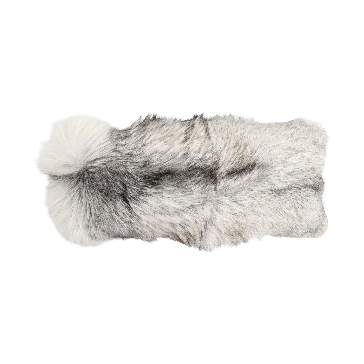 Premium rævepude | Kashmirbagside | Norge | Platinum Fox | 35x70 cm