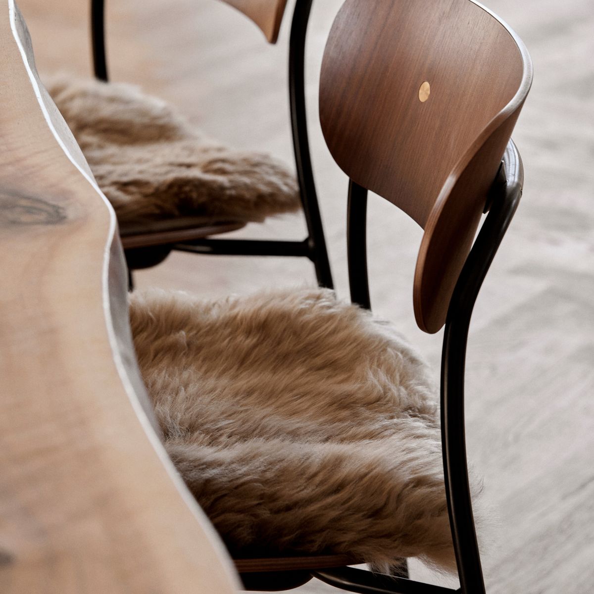 Zero Waste Sædehynde | Langhåret | New Zealand | 35x35 cm Sort