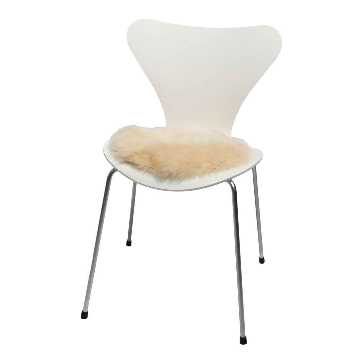 Sædehynder | Lammeskind | 2-pak | D35 cm  Beige