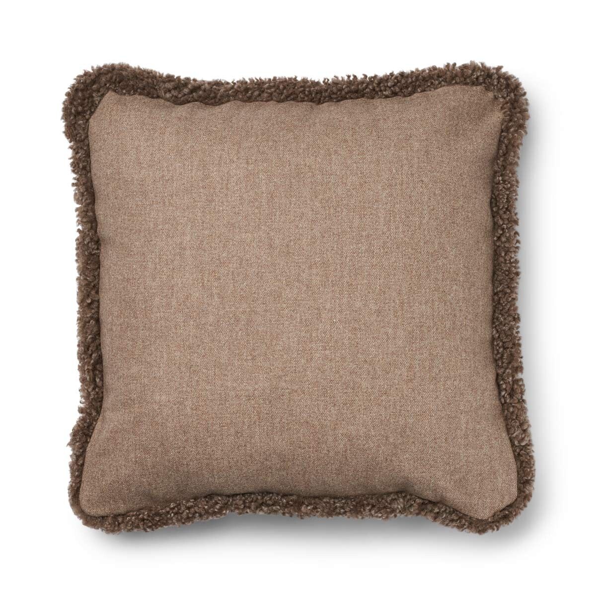 Classic Collection | Dobbeltsidet Pude | Korthåret | 52x52 cm Beige/Taupe