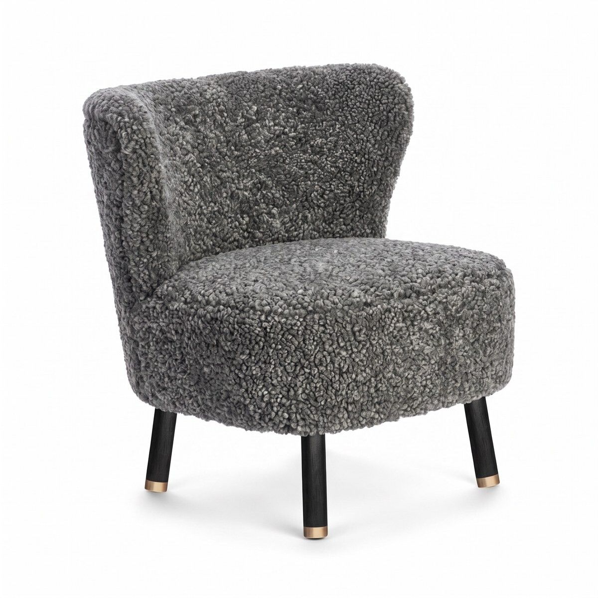 Emil Lounge Chair | Korthåret Grafitgrå