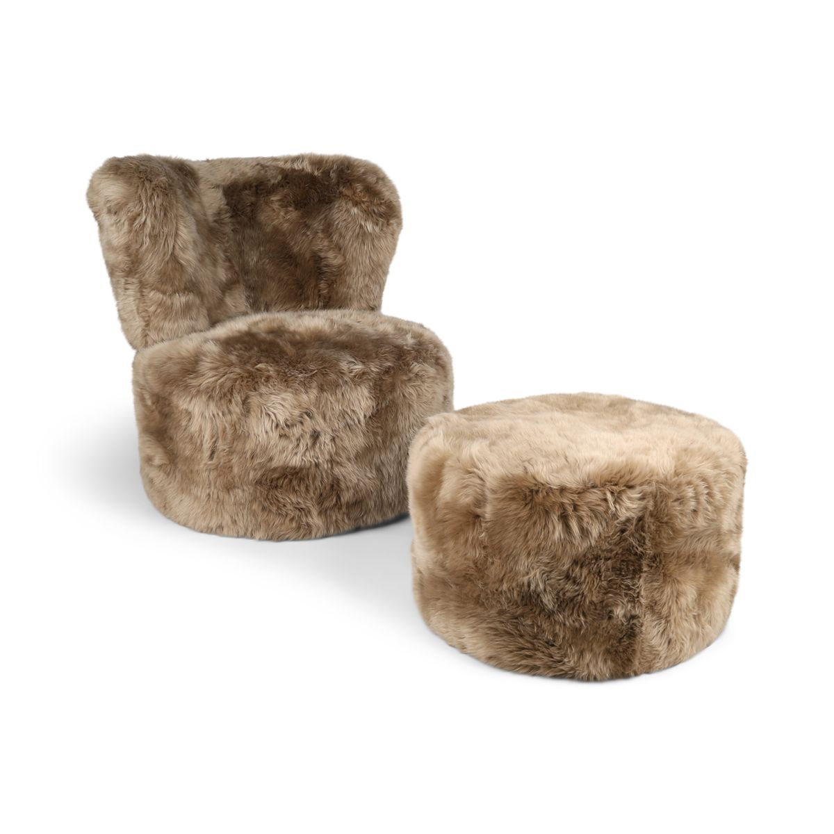 Skandi Footrest | Langhåret Lammeskind | New Zealand