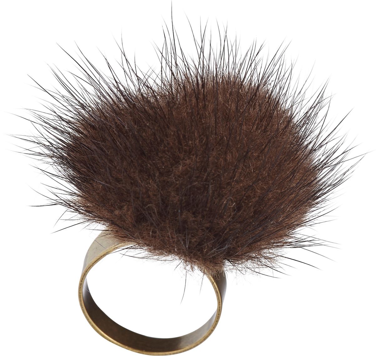 Pom Pom-ring Brun