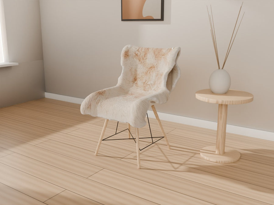 135 × 60 cm lammeskind på spisestol